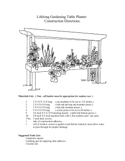 Lifelong Gardening Table Planter