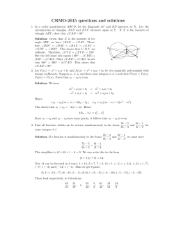 CRMO-2015 questions and solutions