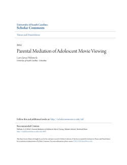 Parental Mediation of Adolescent Movie Viewing