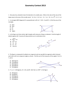 Geometry Contest 2013