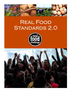 Real Food Standards Package