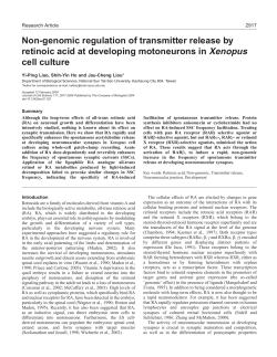 Non-genomic regulation of transmitter release by retinoic acid at