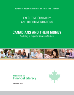 Federal Task Force on Financial Literacy