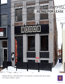 782 KING STREET WEST, TORONTO