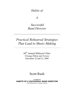 Practical Rehearsal Strategies That Lead to Music