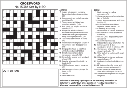 CROSSWORD No. 15,386 Set by NEO