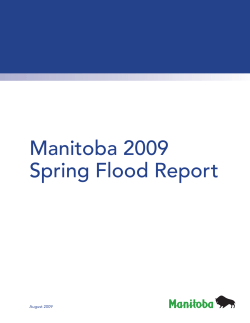 Manitoba 2009 Spring Flood Report