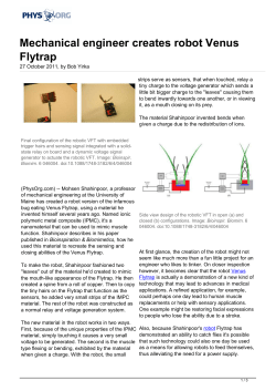 Mechanical engineer creates robot Venus Flytrap