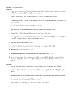 Beowulf guided reading