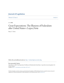 Great Expectations: The Illusions of Federalsim after United States v
