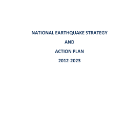national earthquake strategy and action plan 2012-2023