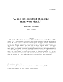 and six hundred thousand men were dead.