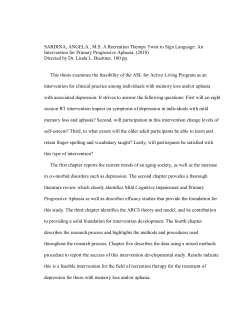 A recreation therapy twist to sign language: an