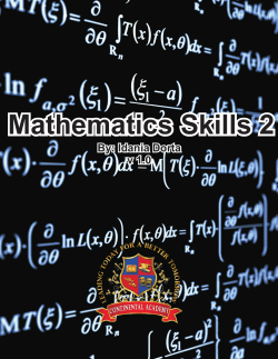Mathematics Skills 2 - Continental Academy: Login