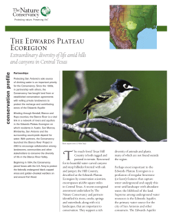The Edwards Plateau Ecoregion
