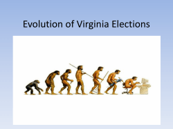 Evolution of General Registrar - League of Women Voters of Virginia
