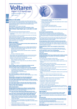 How to take it What is in this leaflet What Voltaren Rapid