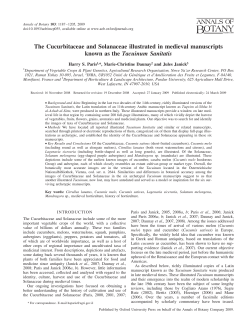 The Cucurbitaceae and Solanaceae illustrated in