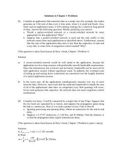 Solutions to Chapter 1 Questions