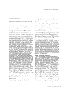 swimming physiology and biochemistry