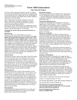 Form 104X Instructions