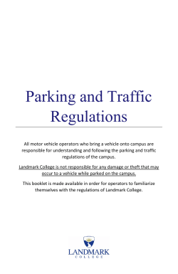 Parking and Traffic Regulations