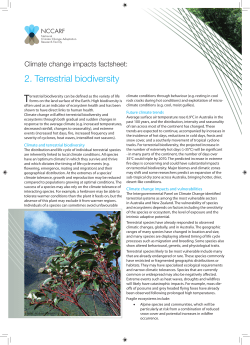 2. Terrestrial biodiversity