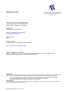 Thermal Cameras and Applications - VBN