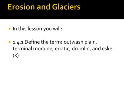 Erosion and Glaciers