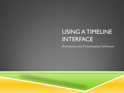 Using a Timeline Interface