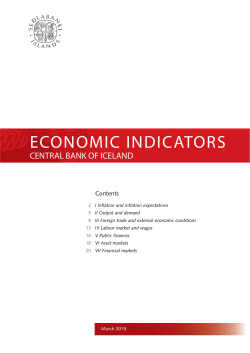 economic indicators - Central Bank of Iceland