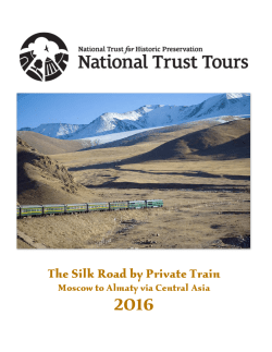 The Silk Road by Private Train