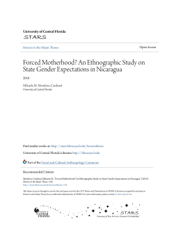 An Ethnographic Study on State Gender Expectations in Nicaragua