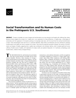 Social Transformation and Its Human Costs in the