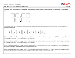 Place Value Game (Addition and Subtraction)