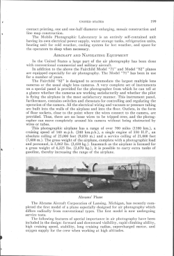 Aircraft and Navigating Equipment
