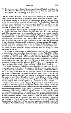 The London Journal of Edward Jerningham Wakefield 1845