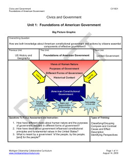 Civics and Government Unit 1