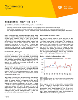 Inflation Risk—How `Real`