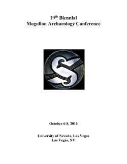 19 Biennial Mogollon Archaeology Conference