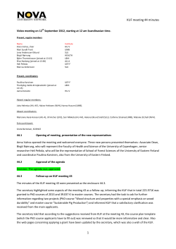 KUF meeting 44 minutes 1