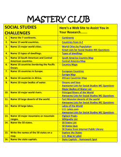 mastery club - Old Tappan School