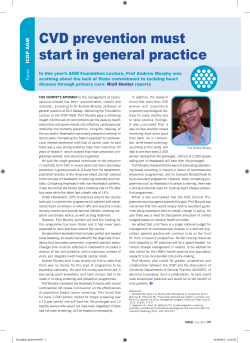 CVD prevention must start in general practice
