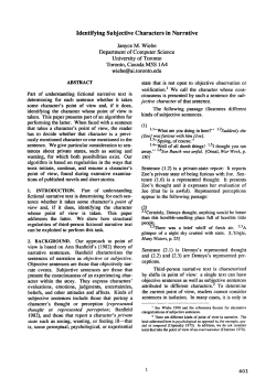 Identifying Subjective Characters in Narrative