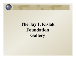Kislak Gallery PDF of PowerPoint - Miami