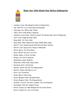 Books Your Child Should Hear Before Kindergarten