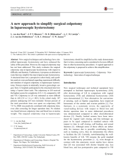 A new approach to simplify surgical colpotomy in laparoscopic