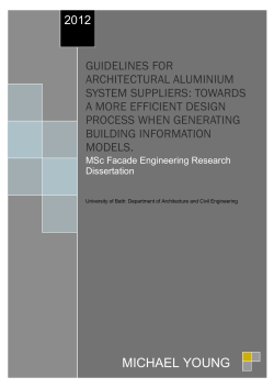 guidelines for architectural aluminium system suppliers