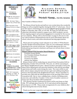 Principal`s Message... from Mrs. Gonsalves