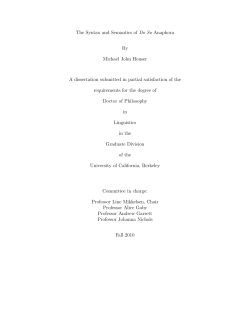 The syntax and semantics of do so anaphora